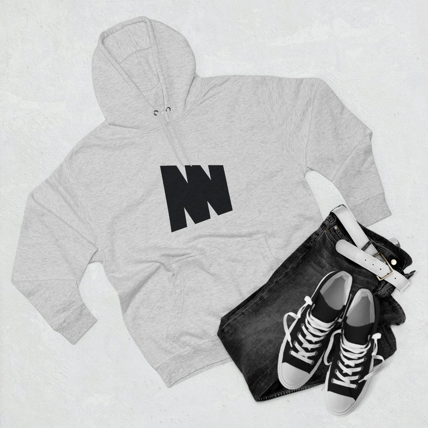 Minima Global Brush Unisex Hoodie - Grey