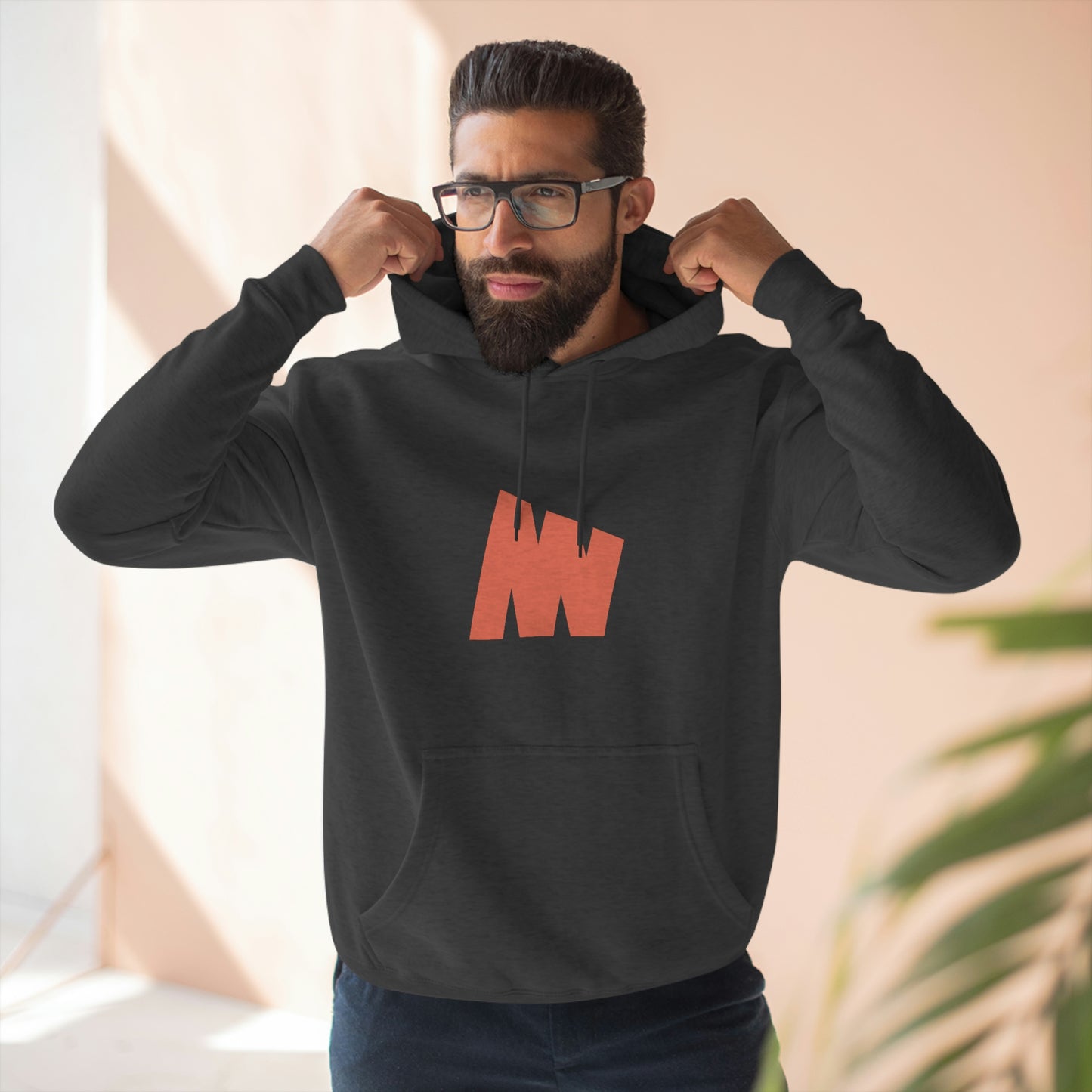 Minima Global Brush Unisex Hoodie - Black