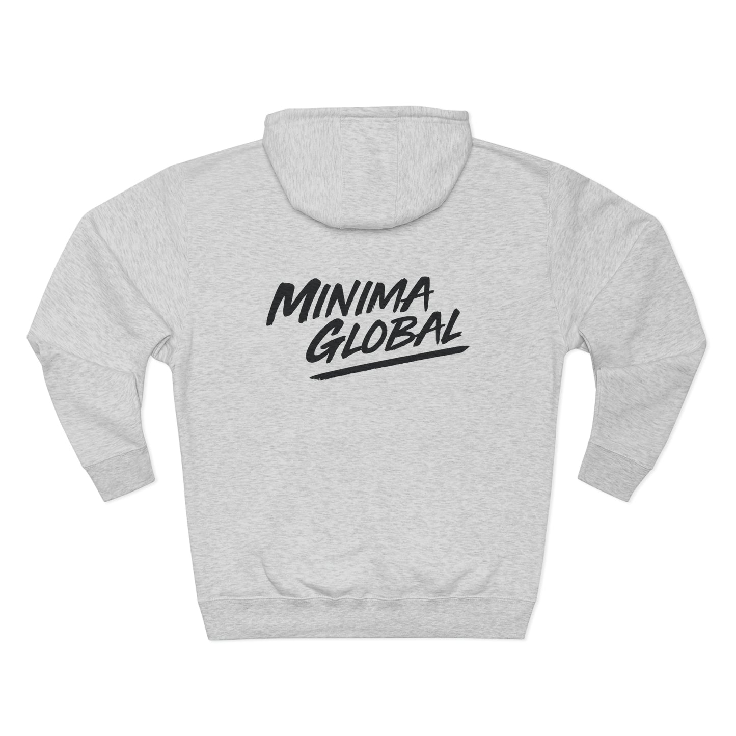 Minima Global Brush Unisex Hoodie - Grey