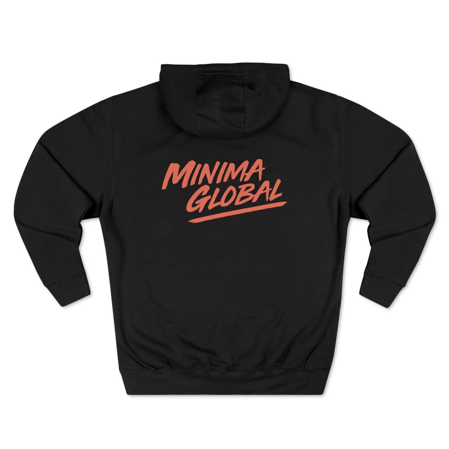 Minima Global Brush Unisex Hoodie - Black