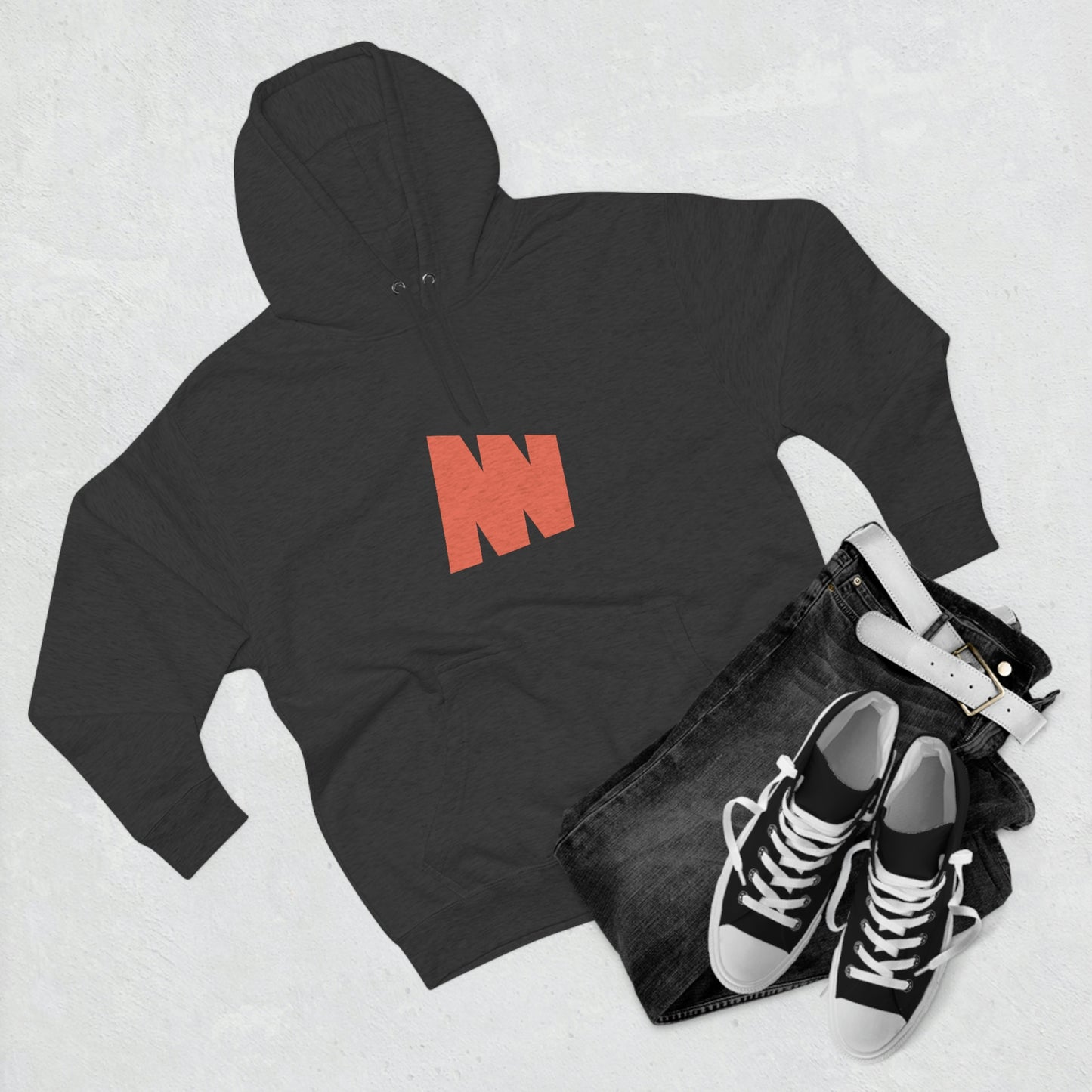 Minima Global Brush Unisex Hoodie - Black