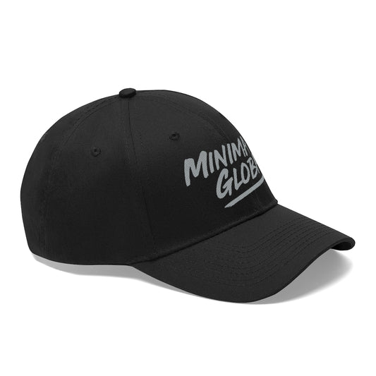 Minima Global Brush Unisex 6-panel Cap - Black/Grey