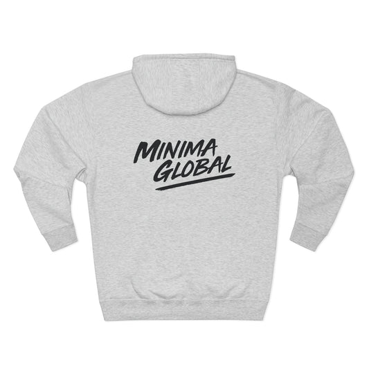 Minima Global Brush Unisex Hoodie - Grey