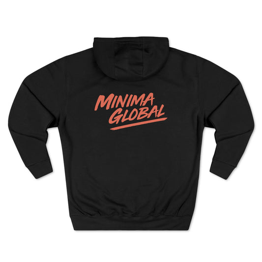 Minima Global Brush Unisex Hoodie - Black