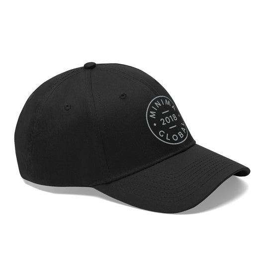 Minima Global Badge Unisex 6-panel Cap - Black/Grey